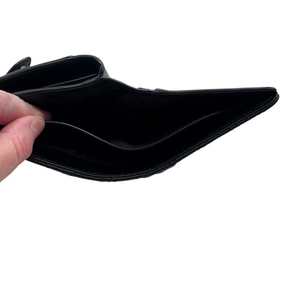 Kate Spade Natalia Quilted Leather Medium Compact Bifold Wallet in Black - Picture 13 of 13